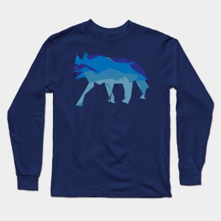 Polygonal Wolf Long Sleeve T-Shirt